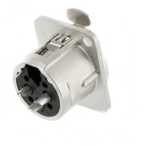 NordFolk NCX5005 панельный разъем XLR (female) 3 pin, хромированный