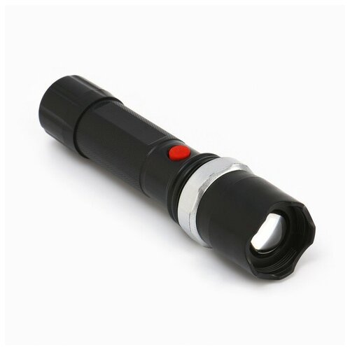 Фонарь ручной, 1 Вт, LED, 3 AAA, ZOOM, 14.5 х 3.4 см фонарь ручной stern чёрный красный
