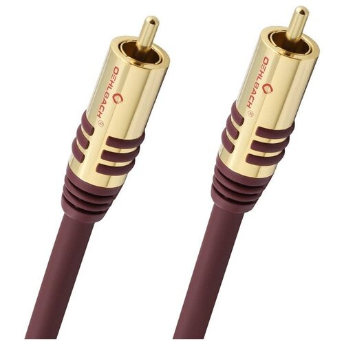 Кабель сабвуферный 1xRCA-1xRCA Oehlbach 20538 Performance NF Sub Red 8.0m