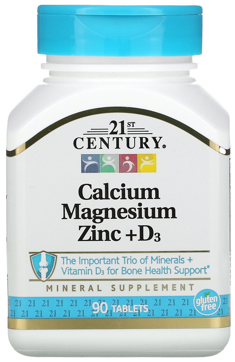 Calcium Magnesium Zinc + D3 таб., 160 мл, 100 г, 90 шт.