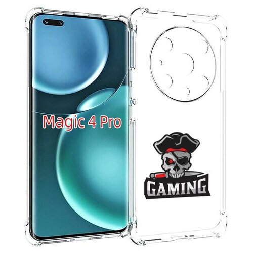 Чехол MyPads Gaming-2 для Honor Magic4 Pro / Magic4 Ultimate задняя-панель-накладка-бампер