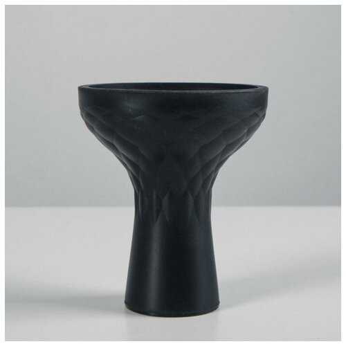 Чаша силиконовая, d=2 см, 8 х 10 см, черная