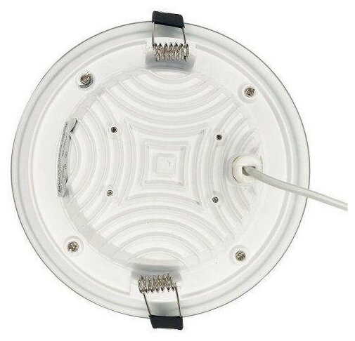 Светильник Elvan 705R-12W-4000-Wh, LED, 12 Вт, 4000, цвет арматуры: белый, цвет плафона: бесцветный - фотография № 6