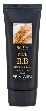 Privia BB крем Rice Blemish Balm, SPF 50, 50 мл/50 г, оттенок: универсальный