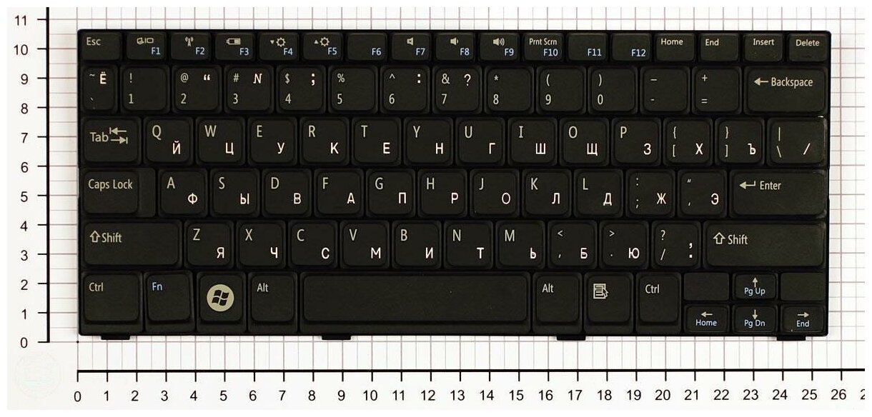 Клавиатура для ноутбука Dell v111502as1 черная