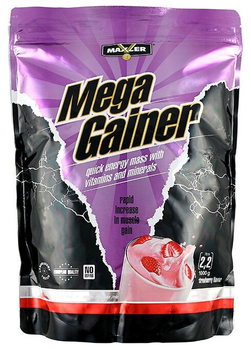 Maxler Mega Gainer 1000 г (Клубника)