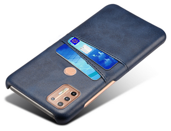 Чехол панель-накладка MyPads для Moto G9 plus / Motorola Moto G9 Plus из качественной импортной кожи с визитницей с отделением для банковских кар.