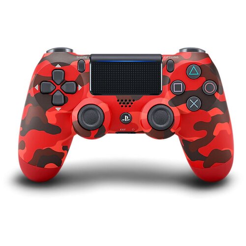 Беспроводной Bluetooth геймпад для PS4 DualShock 4 v2 Красный камуфляж 126000₽