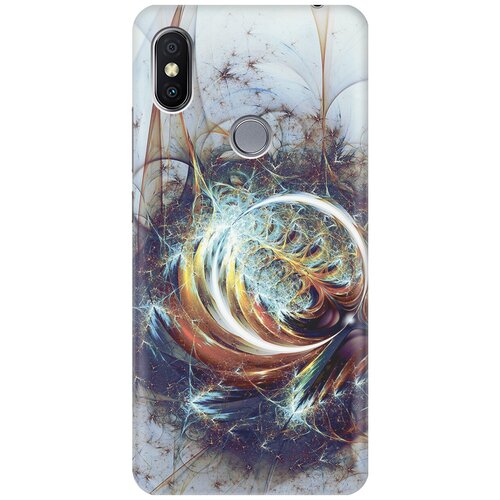 фото Силиконовый чехол синяя абстракция на xiaomi redmi s2 / сяоми редми с2 re:pa
