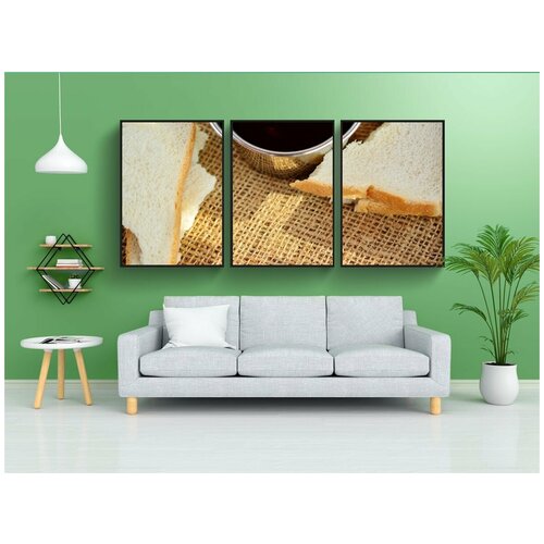 фото Набор модулных постеров для интерьера "ужин, хлеб и вино, поклонение" 60x90 см. в тубусе, без рамки lotsprints