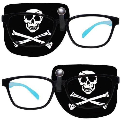 фото Окклюдер под очки "пират" на левый и правый глаз (в комплекте 2 шт) occlusionkids