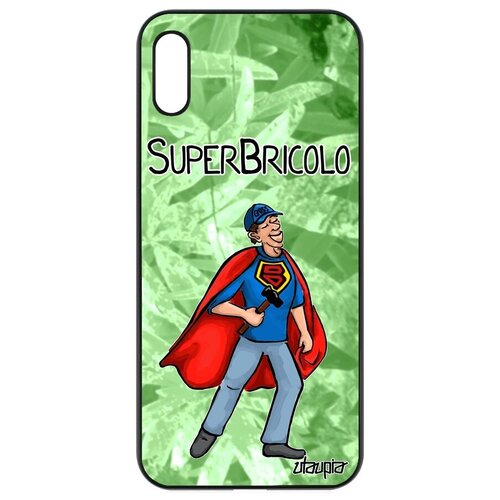 фото Противоударный чехол на телефон // honor 8a // "супермастер" шутка рисунок, utaupia, светло-зеленый