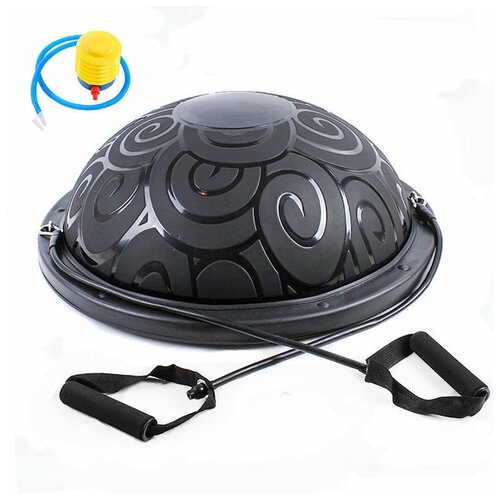 Полусфера BOSU Classic V3 E29285 гимнастическая, 58см., (черная) в комплекте с ножным насосом