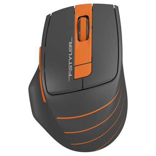 Мышь A4Tech Fstyler FG30 серыйоранжевый оптическая 2000dpi беспроводная USB 6but 109000₽
