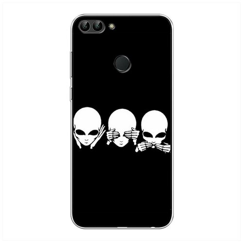 фото Силиконовый чехол "гуманоиды" на huawei p smart / хуавей п смарт case place