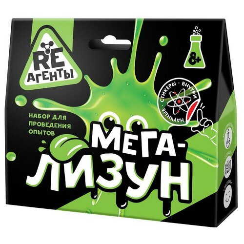 фото Набор для опытов re-агенты мега-лизун, зеленый