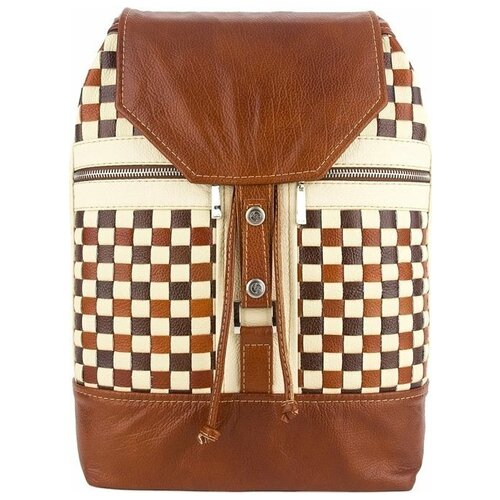 фото Рюкзак sofitone rm 002 плетеный b5-a5-p рыжий - молочный - коричневый