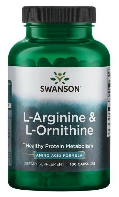 Swanson L-Arginine & L-Ornithine 100 капс (Swanson)