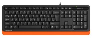 Клавиатура A4TECH Fstyler FKS10 черный/оранжевый (1530190)
