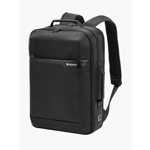 Рюкзак-сумка Heikki Priority (хейки) с отделением для ноутбука, 2 отделения, черный, 45x31x15 см, 272587