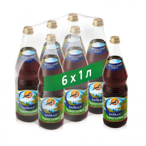 Лимонад Напитки из Черноголовки черноголовка "Байкал" 1 л стекло (6 штук в упаковке)