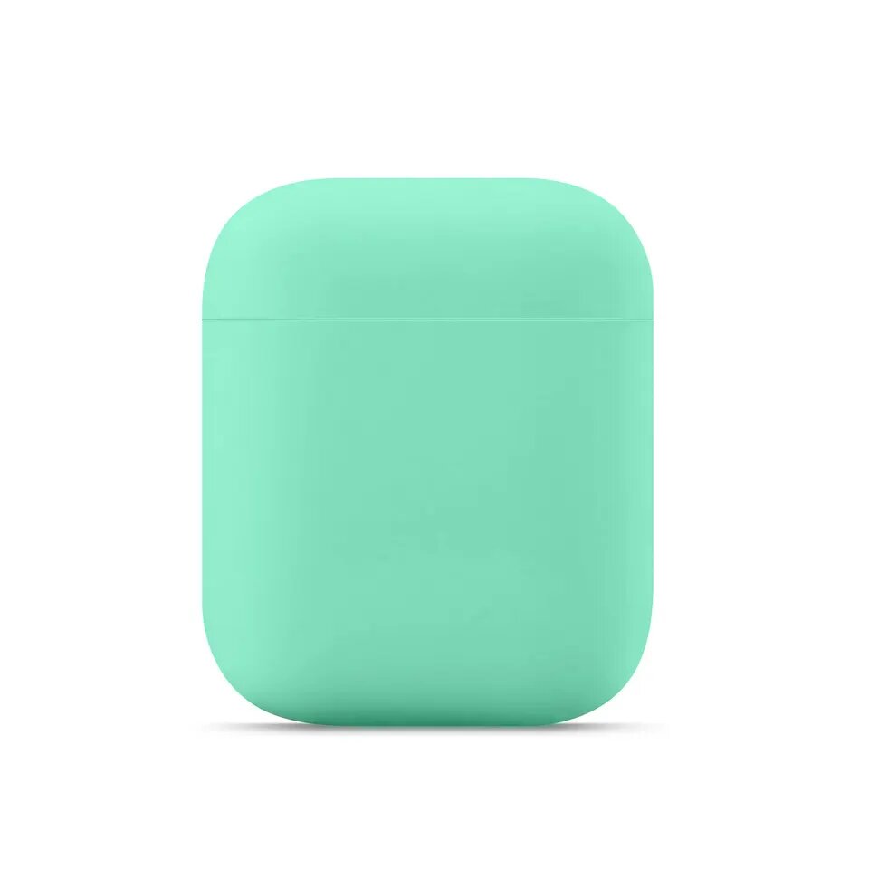 Чехол силиконовый Case Protection для Airpods 1/2, мятный (12)