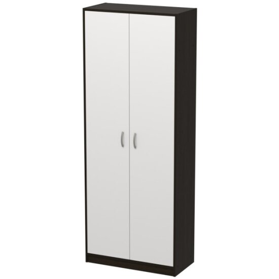 фото Шкаф МЕБ-ФФ для одежды ШО-52 цвет Венге + Белый 77/37/200 см