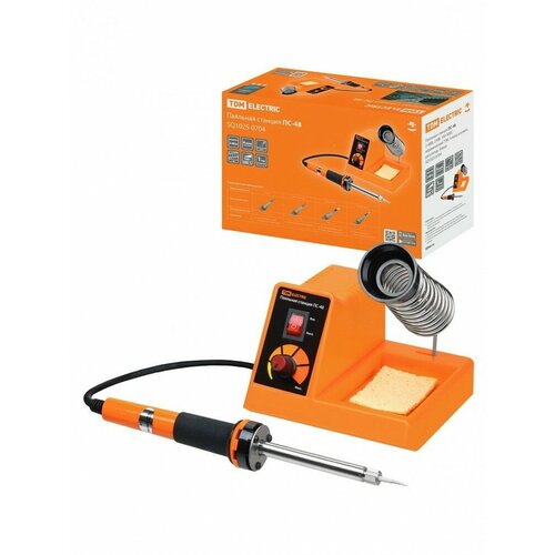 TDM Паяльная станция ПС-48 2-48Вт 230В 160-500С керамический ТЭН 4 жала в компл регулятор Алмаз SQ1025-0704 7 шт 32410₽