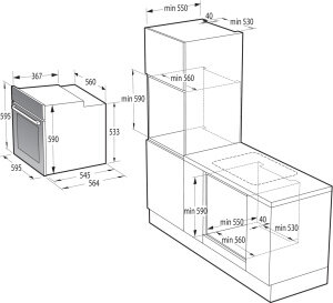 Электрический духовой шкаф Gorenje BO6725E02WG