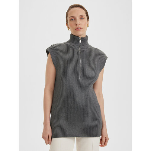 фото Жилет kivi clothing, размер 40-46, серый