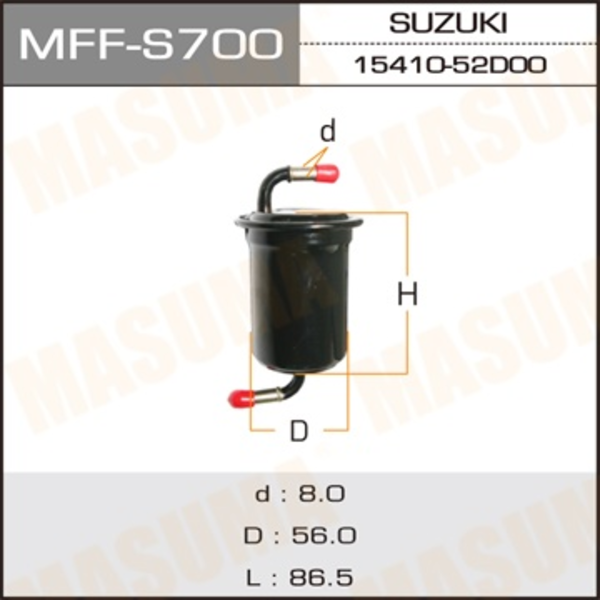 Топливный фильтр MASUMA MFF-S700 Mazda Demio, Suzuki Grand Vitara/Grand Escudo