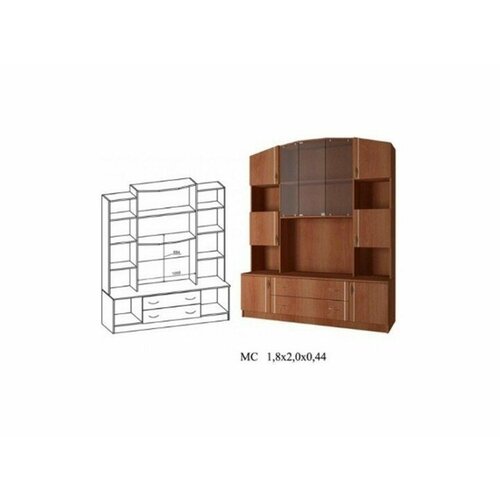 Макарена-3 ЛДСП МС-18 Средняя секция 21038₽