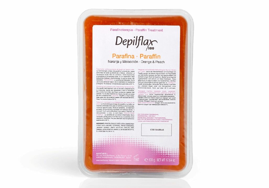 Depilflax Парафин косметический Апельсин и Персик 500 гр.