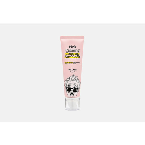 Солнцезащитный крем Village 11 Factory, Pink Calming Sun Block SPF50+ PA++++ 50мл village 11 factory успокаивающий солнцезащитный крем pink calming sun block spf50 pa 50 мл village 11 factory suncare