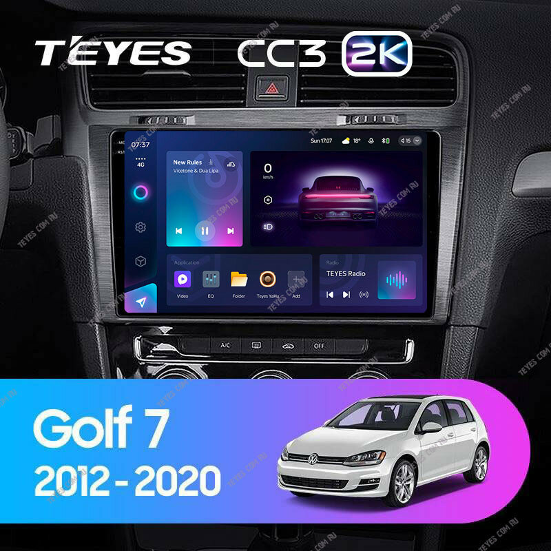 Штатная магнитола Teyes CC3 2K 4/32 Volkswagen Golf 7 MK7 (2014-2018) Тип-B