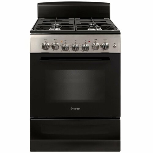 Комбинированная плита 60 см Gefest ПГЭ 6102-01 0194 чернаянержавеющая сталь 2899900₽