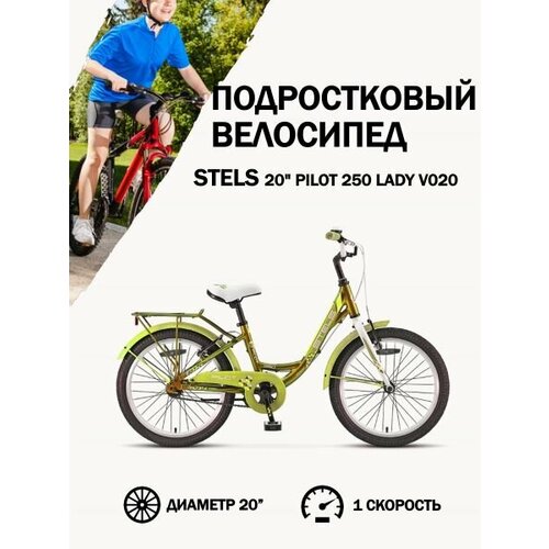 Велосипед Stels 20 Pilot 250 Lady V020 Золотистый 28120₽