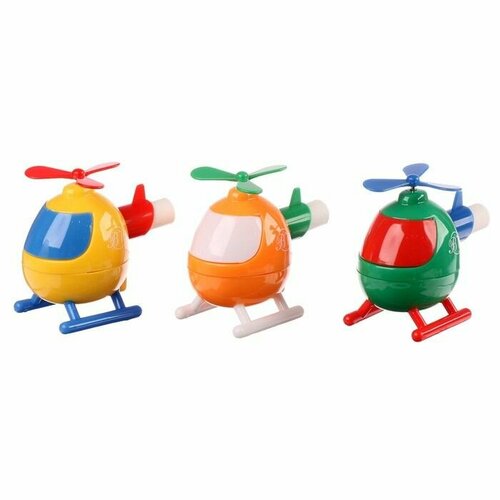 Точилка 1 отверстие с контейнером Вертолетик с ластиком 3 цвета 573₽