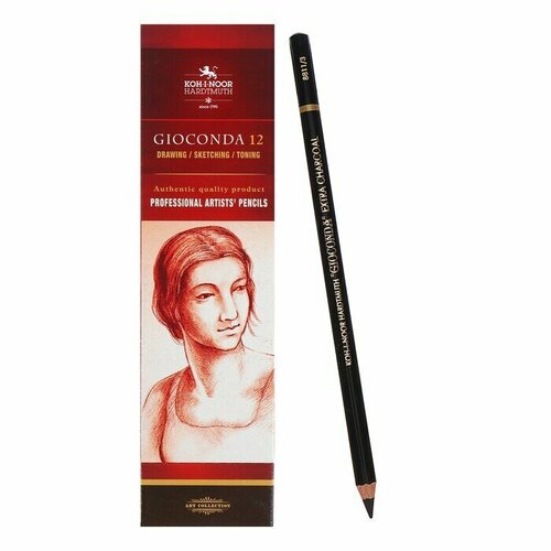 Уголь в карандаше 42 мм 88113 картонная упаковка 12 шт 8184₽