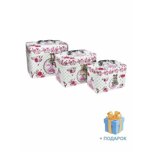 Сундучок для косметики и бижутерии набор 3 шт 2350₽