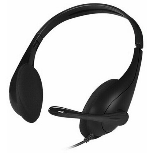 Наушники с микрофоном A4Tech HU-9 черный 18м накладные USB HU-9 BLACK 961011 1601₽