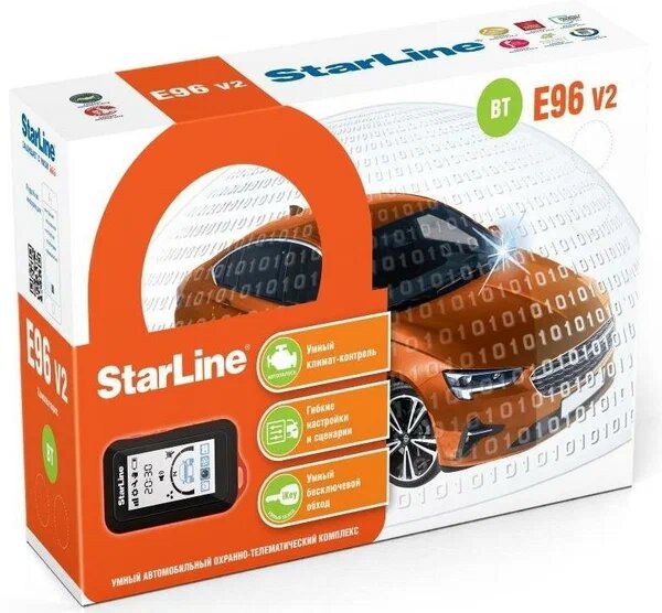 Автосигнализация StarLine E96 V2 BT 2CAN+4LIN