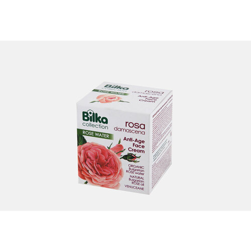 Крем для лица Bilka Anti-Age rejuvenating Face Cream ROSA Damascena / объём 40 мл гель для кожи вокруг глаз bilka eye gel rosa damascena 25 мл