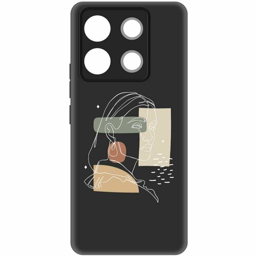 Чехол-накладка Krutoff Soft Case Уверенность для Xiaomi Poco X6 черный чехол накладка krutoff soft case матрешка для xiaomi poco x6 черный