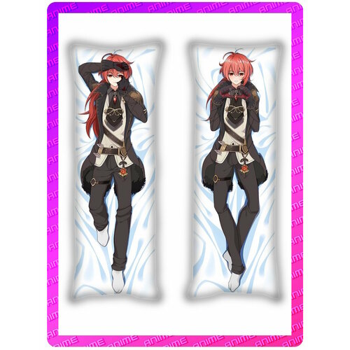 Подушка Дакимакура аниме Геншин импакт - Дилюк