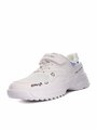 Белые тряпочные кроссовки для девочек на шнуровке Pulse 17-21GO-500TT