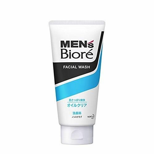 KAO Мужская пенка для умывания Men's Biore Oil Clear, для ухода за склонной к жирности кожей, с ароматом мяты, 130г.