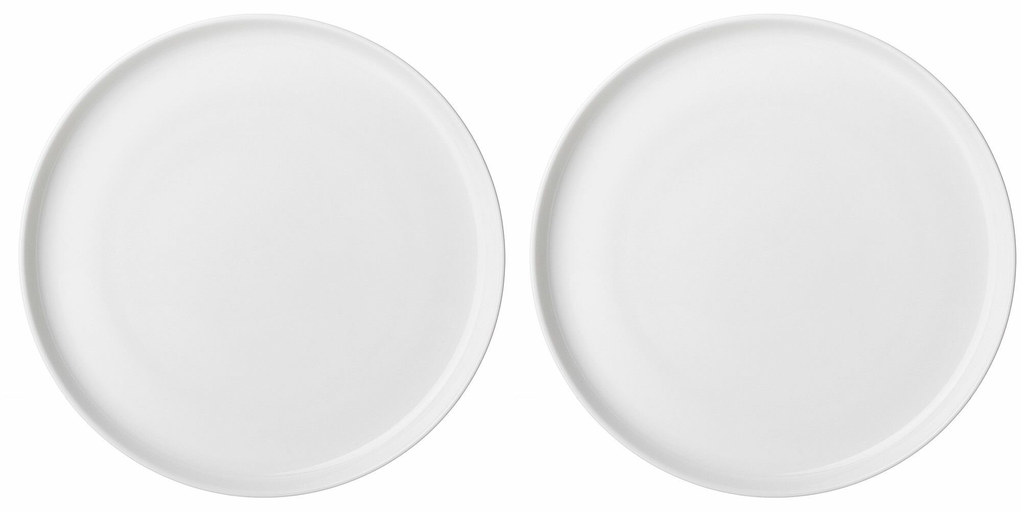 Набор тарелок Сервировочных Обеденных 26 см на 2 персоны Lefard Silk, Фарфор, Столовые Мелкие, Закусочные Белые, 2 Шт набор посуды