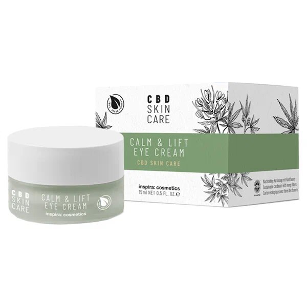 Inspira cosmetics Антистресс лифтинг-крем для контура глаз с маслом CBD 15 ml