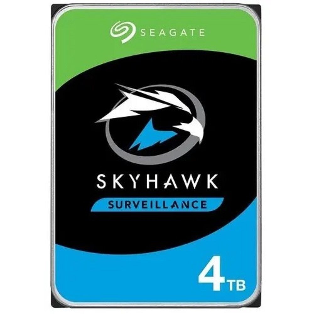 4TB Seagate Skyhawk (ST4000VX016) Serial ATA III, 5400 rpm, 256mb, для видеонаблюдения